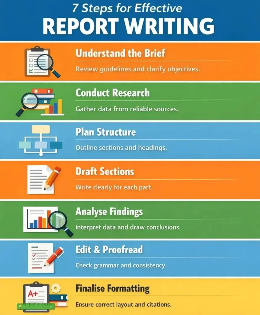7 Steps of Report Writing